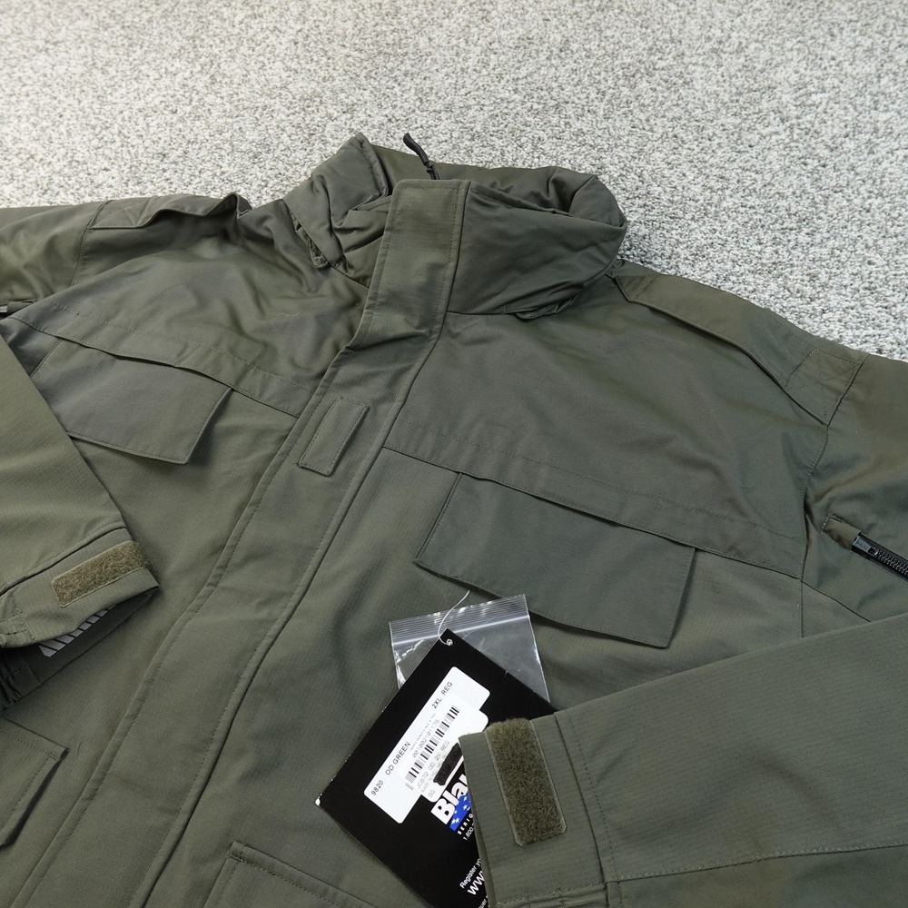 NEW Blauer Jacket Mens 2XL Green Tacshell Softshell Hooded Military Coat Outdoor